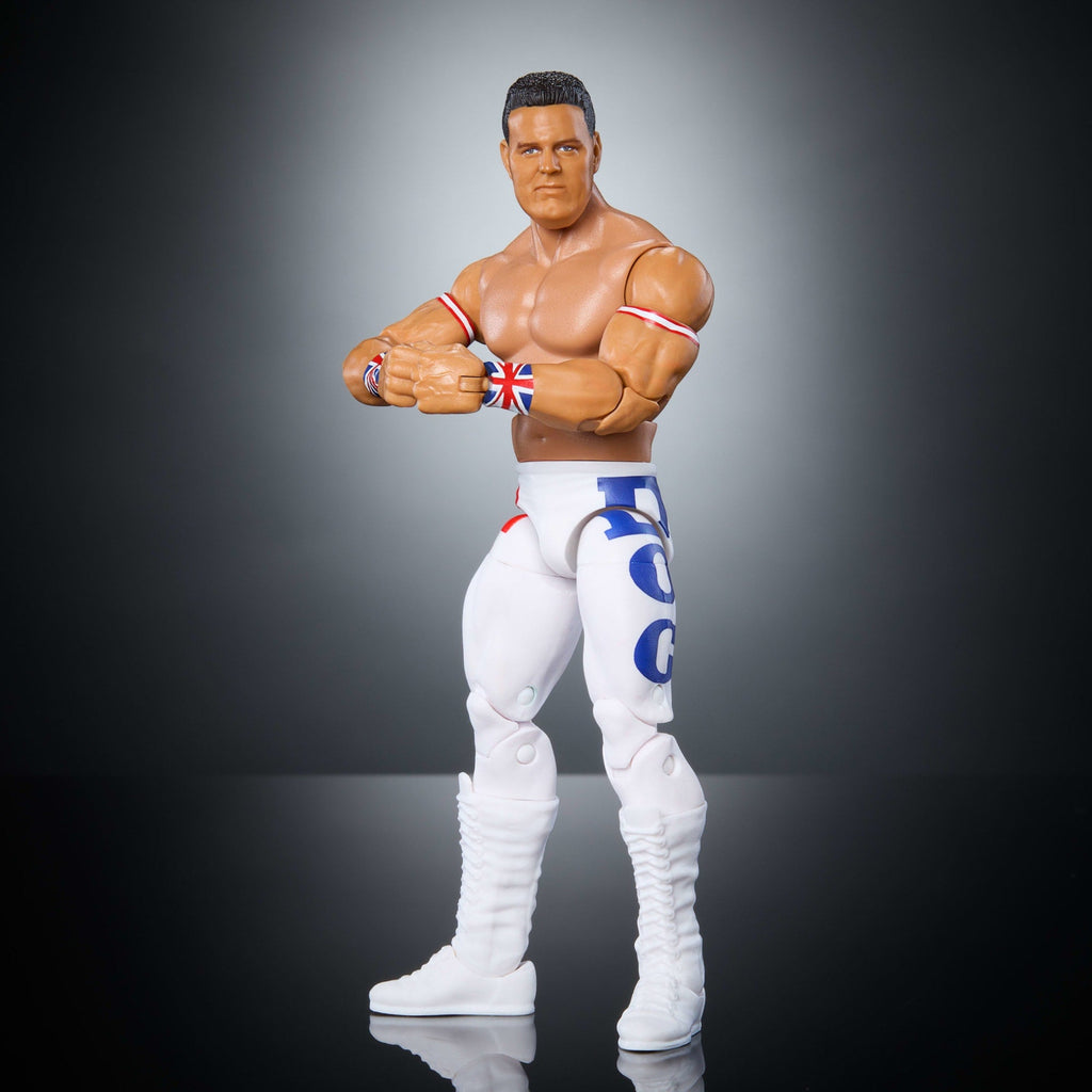 WWE Elite Collection Monday Night War British Bulldog Action Figure & Plus Golga Build-A-Figure Parts
