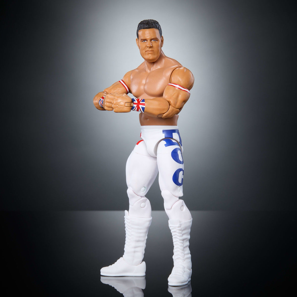 WWE Elite Collection Monday Night War British Bulldog Action Figure & Plus Golga Build-A-Figure Parts