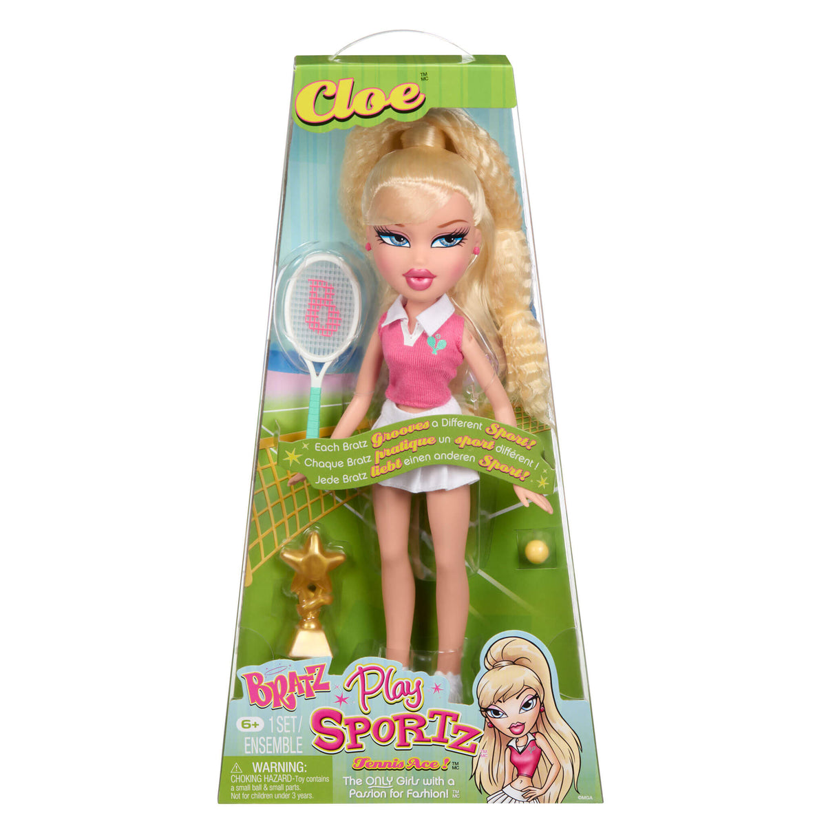 Bratz Play Sportz Cloe Fashion Doll - Tennis