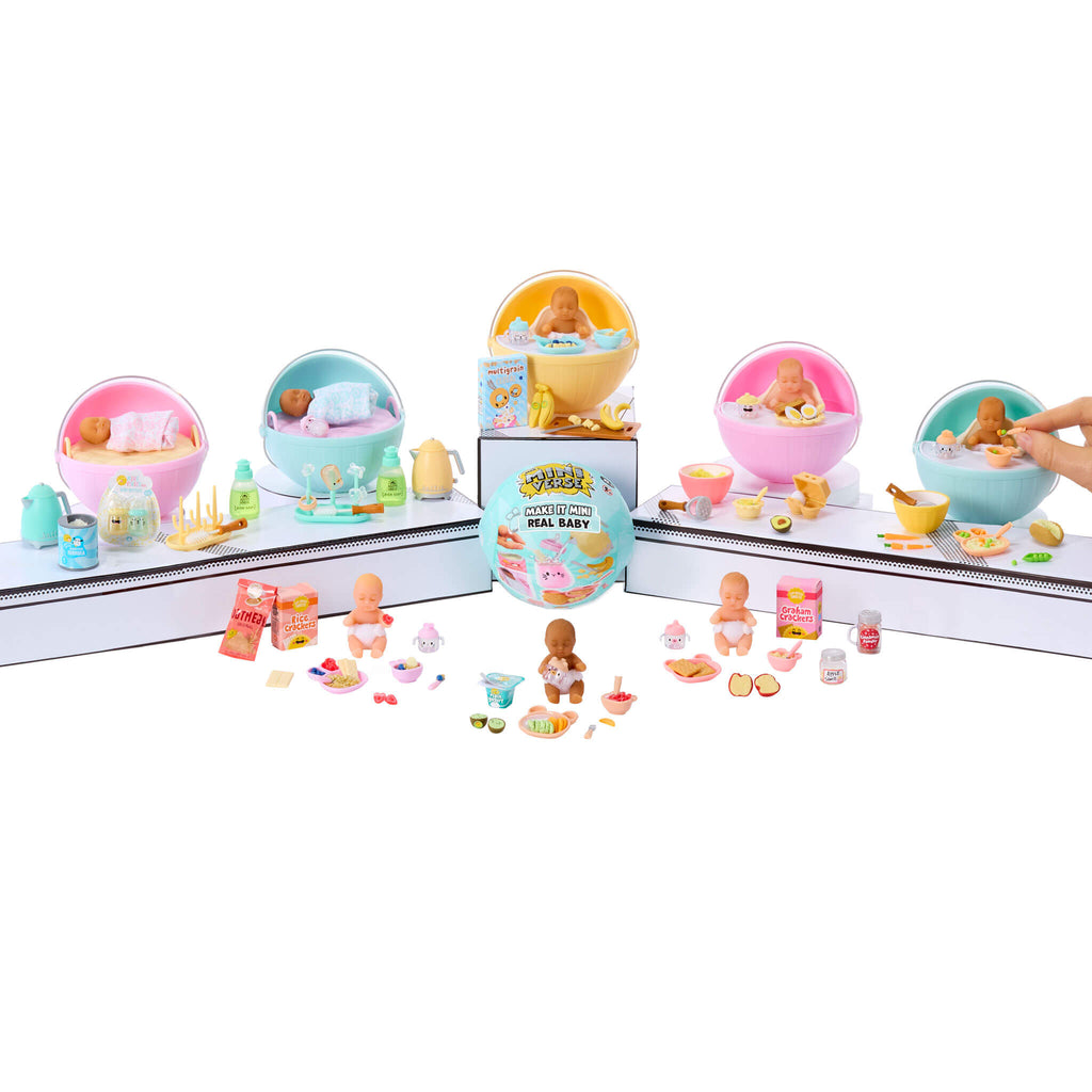 MGA's Miniverse Make It Mini Real Baby Make It Mini Baby Food Mini Collectibles