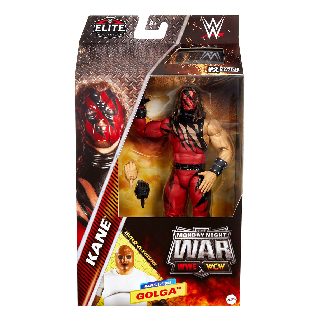 WWE Elite Collection Monday Night War Kane Action Figure & Golga Build-A-Figure Parts