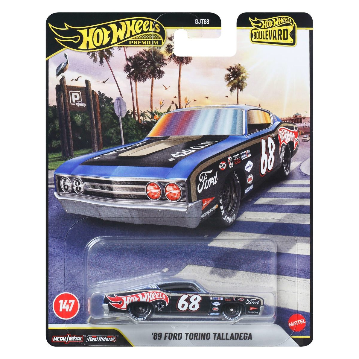 Hot Wheels Premium Boulevard '69 Ford Torino Talladega