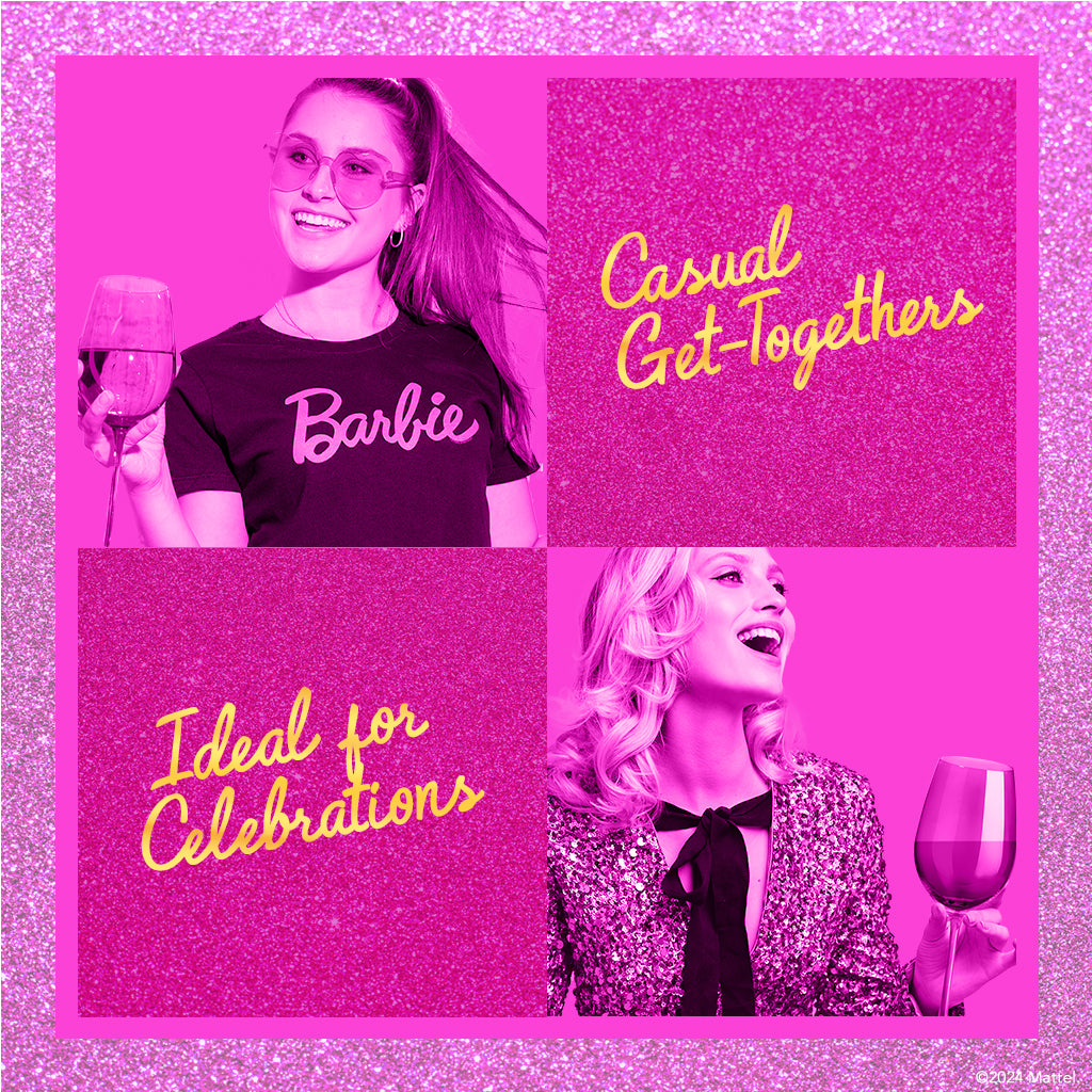 Barbie™ X Dragon Glassware® Wine Glasses