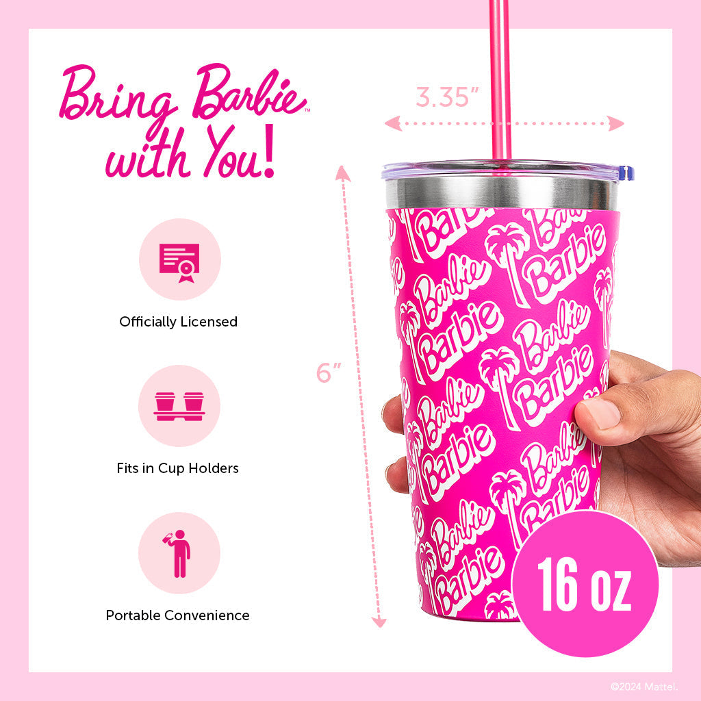 Barbie™ X Dragon Glassware® Tumbler - 16 Oz