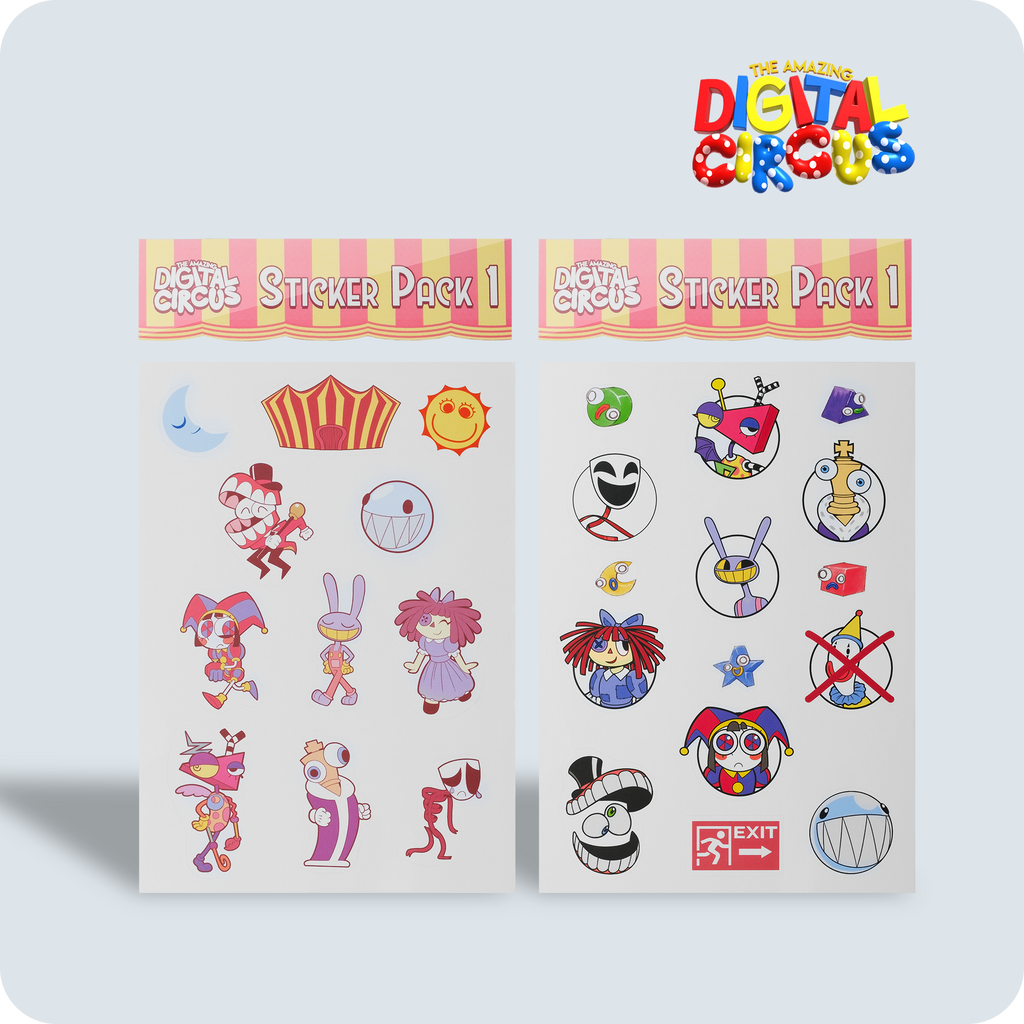 Digital Circus Sticker Pack 1