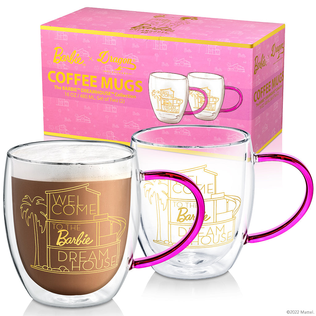 Barbie™ X Dragon Glassware® Dreamhouse™ Coffee Mugs
