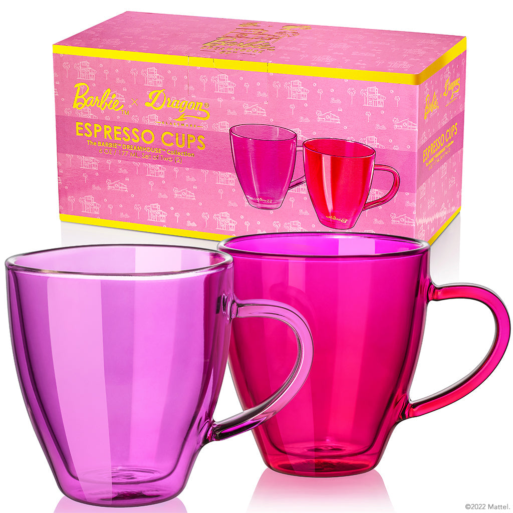 Barbie™ X Dragon Glassware® Dreamhouse™ Espresso Cups