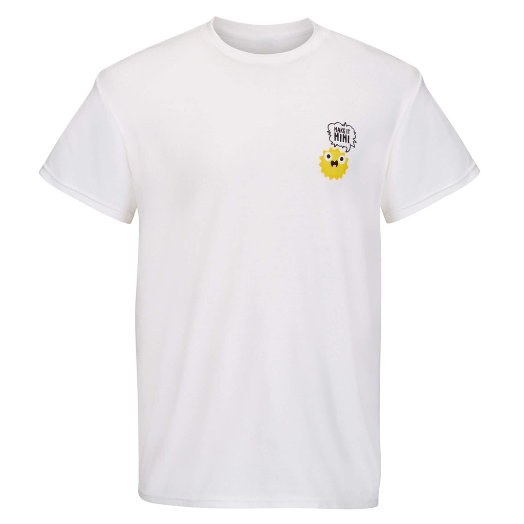 MGA's Miniverse Make It Mini Adult T-Shirt - White; Have A Sunny Day