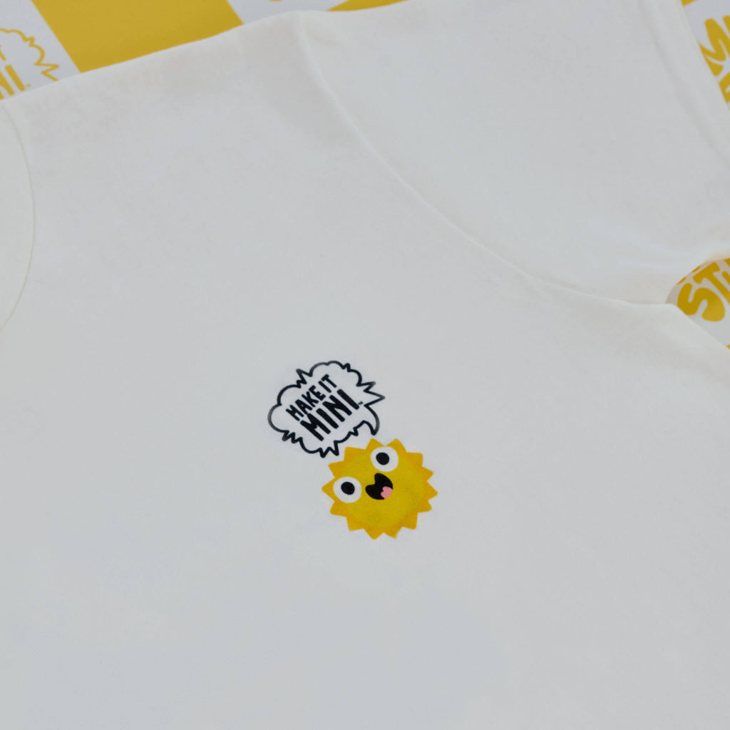MGA's Miniverse Make It Mini Adult T-Shirt - White; Have A Sunny Day