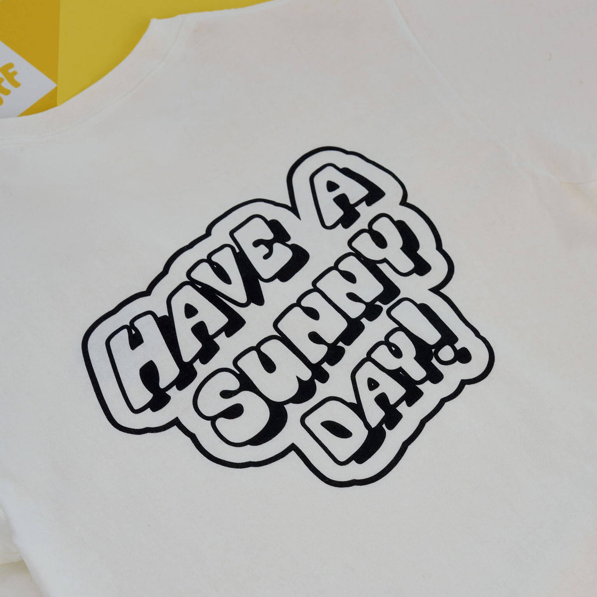 MGA's Miniverse Make It Mini Adult T-Shirt - White; Have A Sunny Day