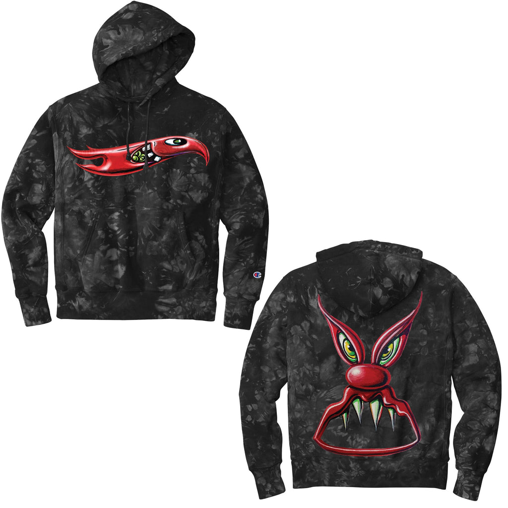 Hot Wheels x Kenny Scharf Black Tie Dye Hoodie