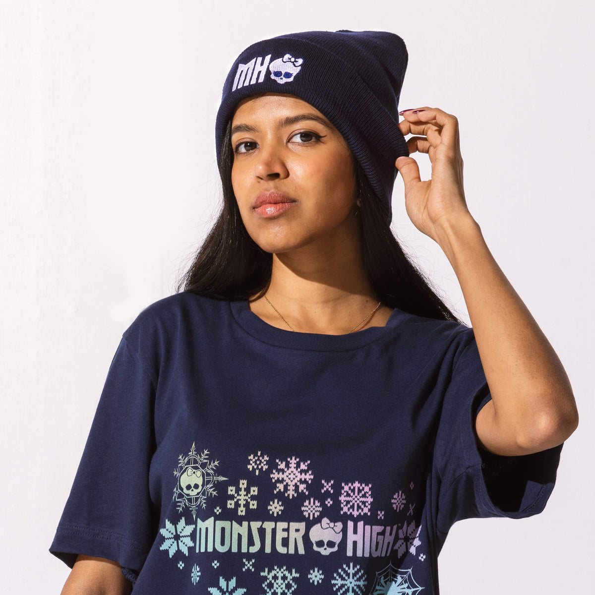 Monster High Navy Cuffed Beanie