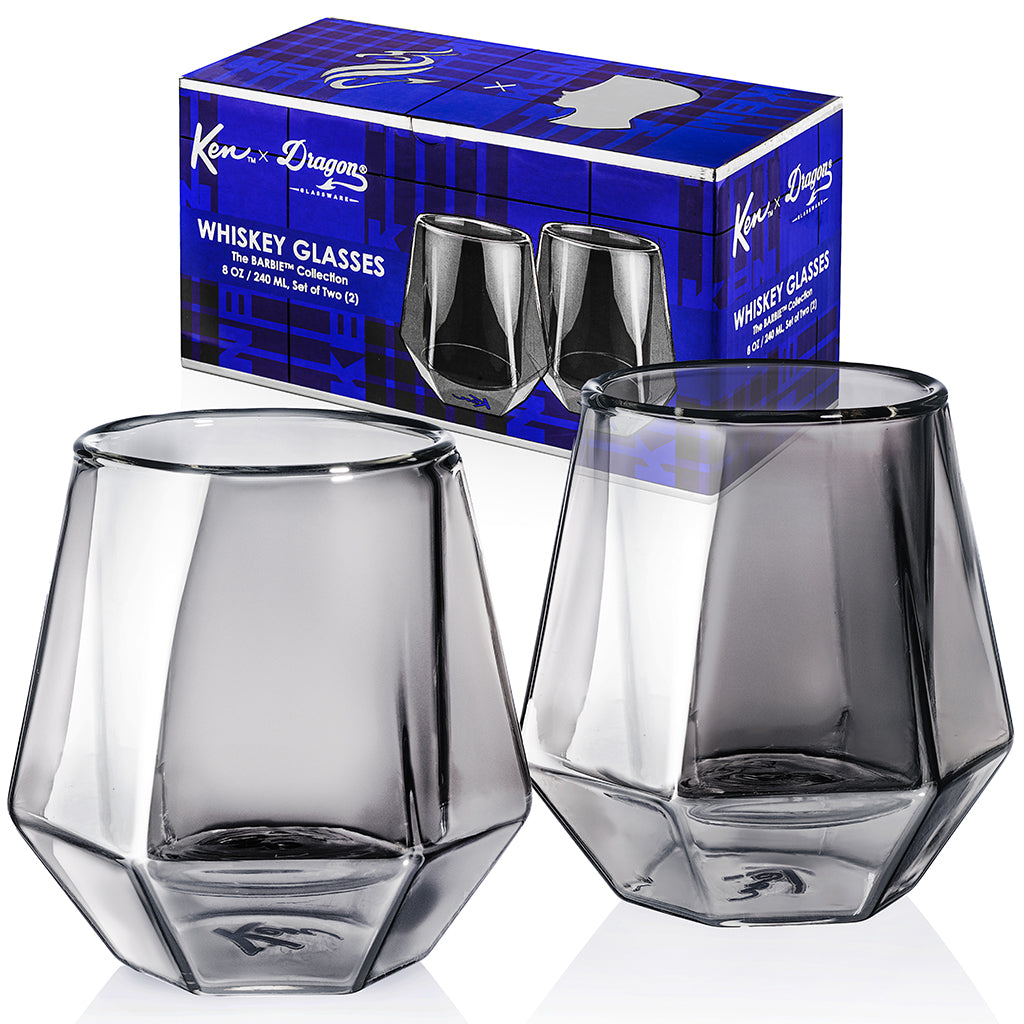 Barbie™ X Dragon Glassware® Ken™ Whiskey Glasses