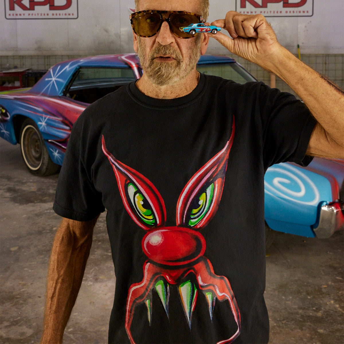 Hot Wheels x Kenny Scharf Black T-Shirt