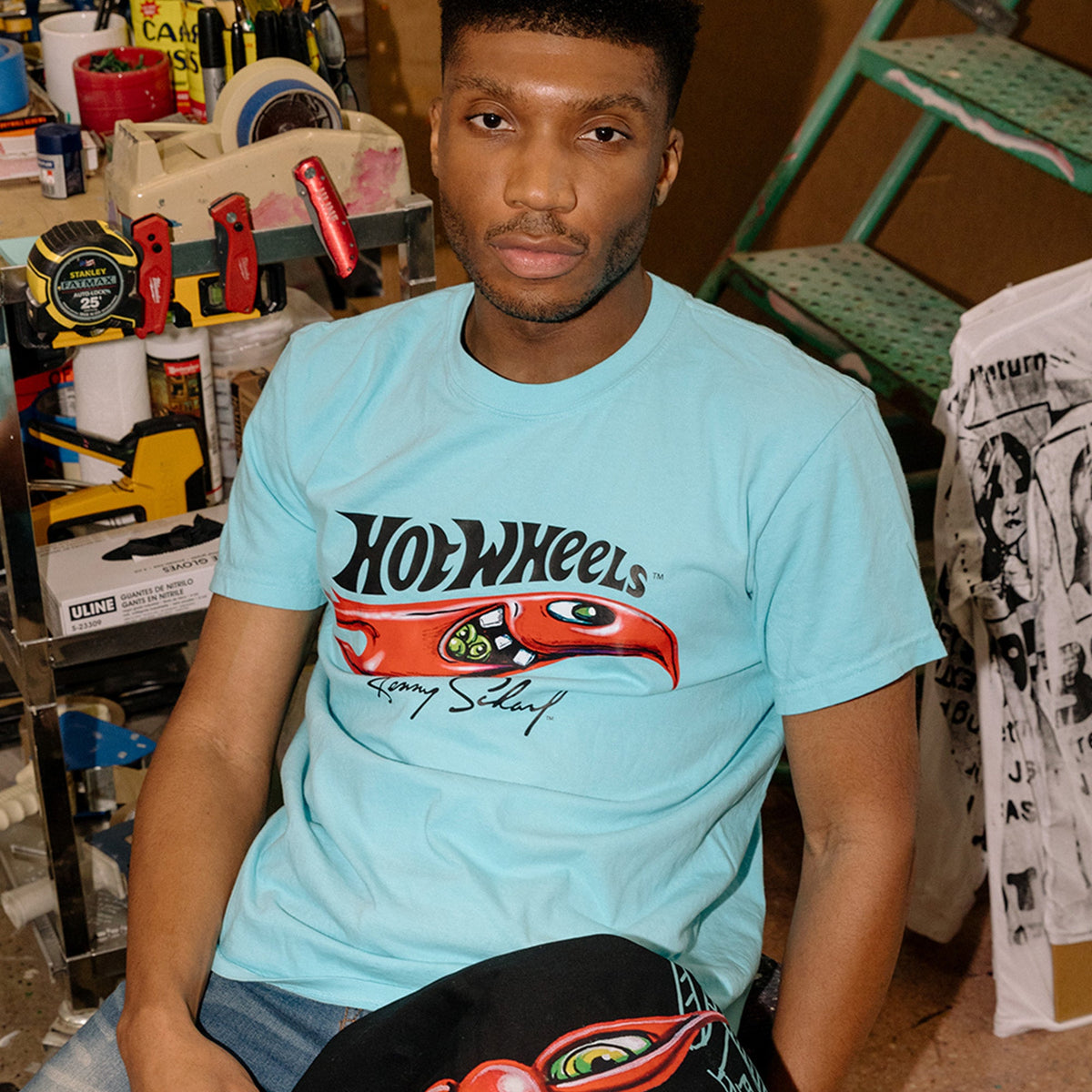 Hot Wheels x Kenny Scharf Blue T-Shirt