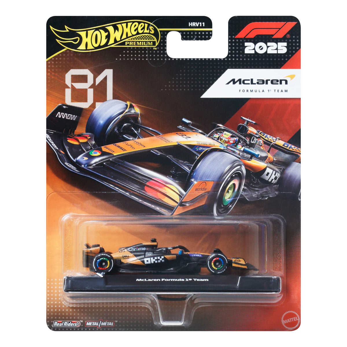 Hot Wheels Premium McLaren 2025 Formula 1® Team #81