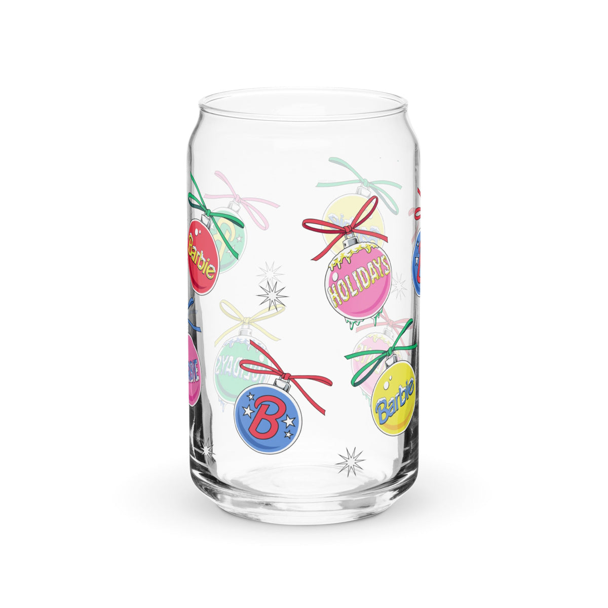 Barbie Holiday Ornaments Clear Glass