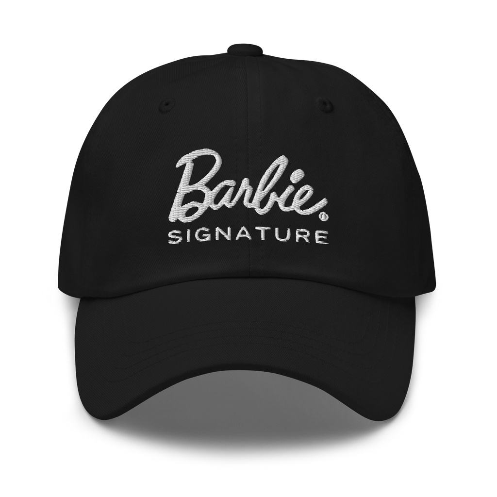 Barbie Signature Logo Black Baseball Hat
