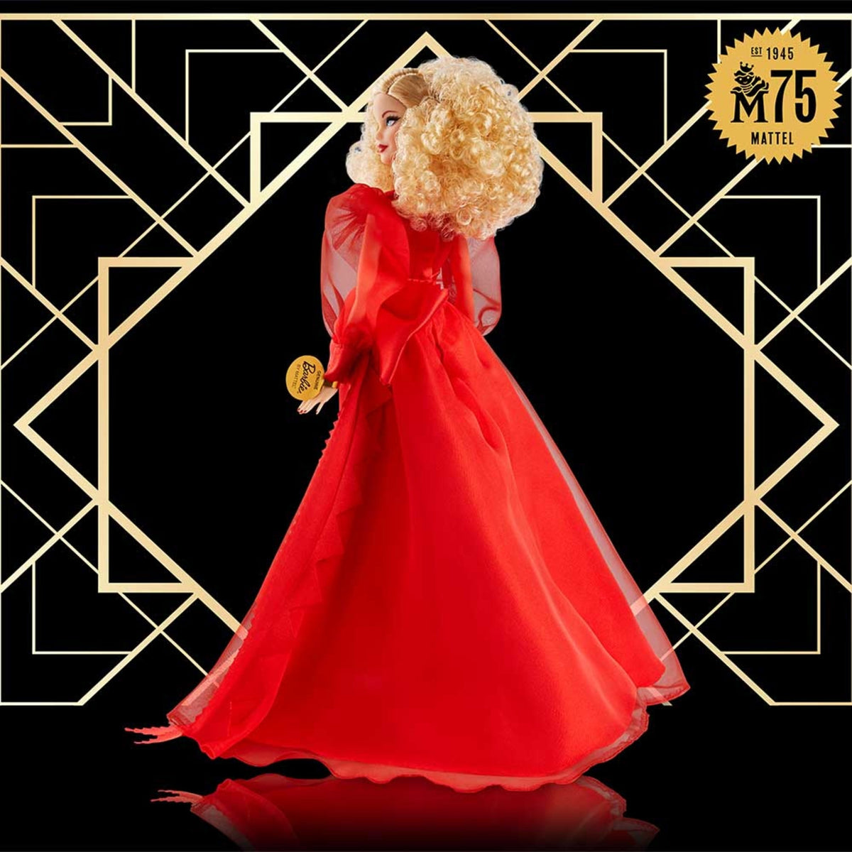 Barbie Collector Mattel 75th Anniversary Doll (12-in Blonde) in Red Gown