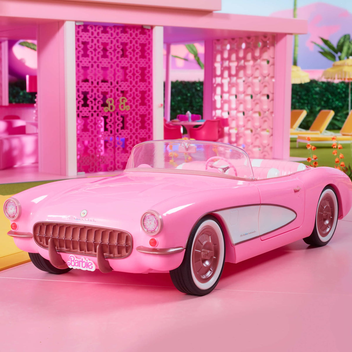 Barbie The Movie Pink Corvette Convertible