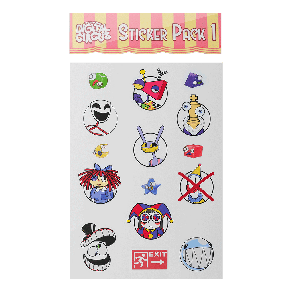Digital Circus Sticker Pack 1