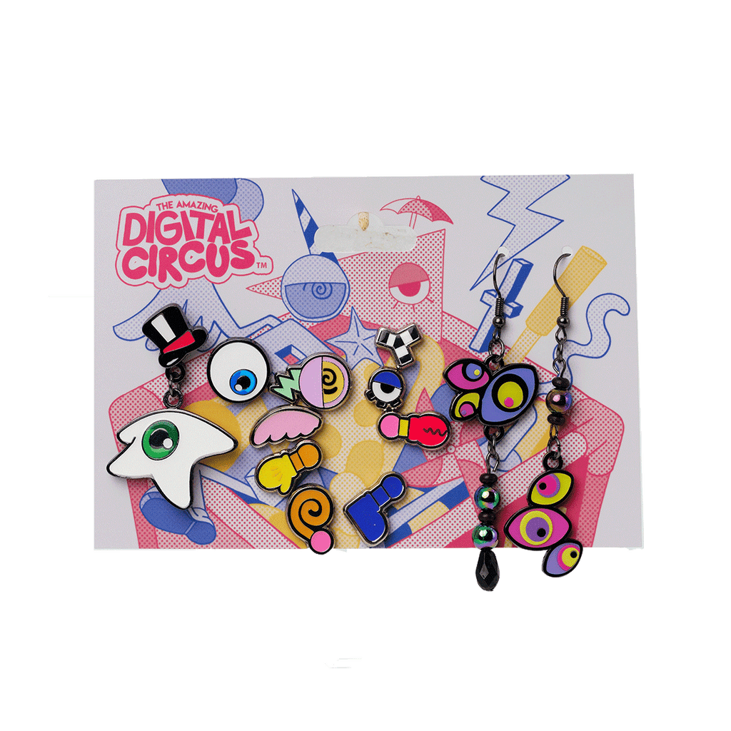 Digital Circus Earring Set