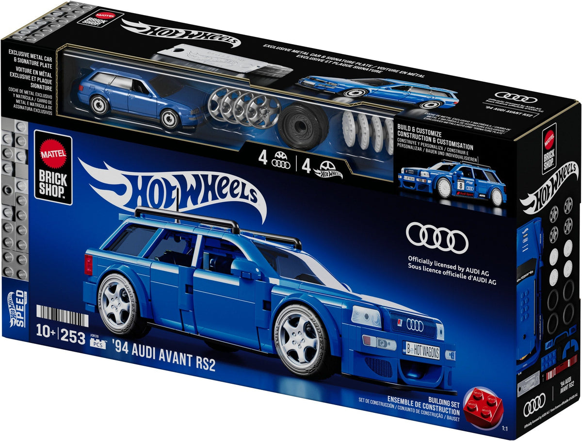 Mattel Brick Shop Hot Wheels Audi Avant RS2 Building Set