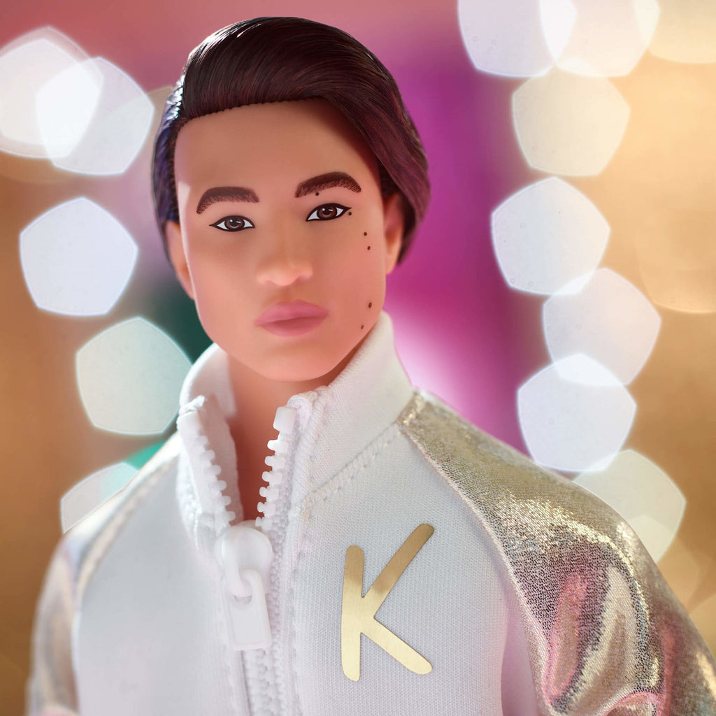 Ken Doll In White and Gold Tracksuit – Barbie The Movie
