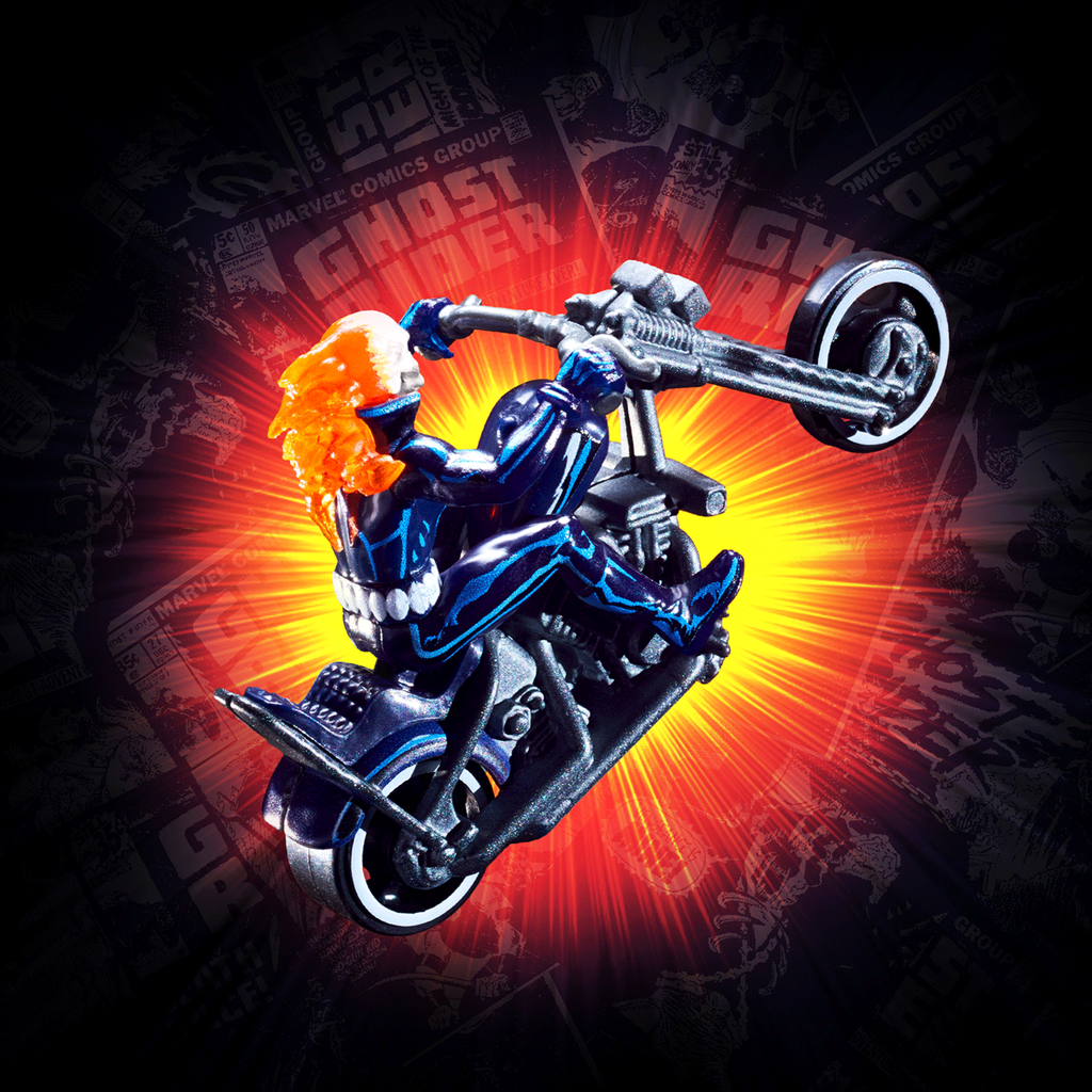 Hot Wheels MARVEL Ghost Rider Motorcycle & Figure Collectible