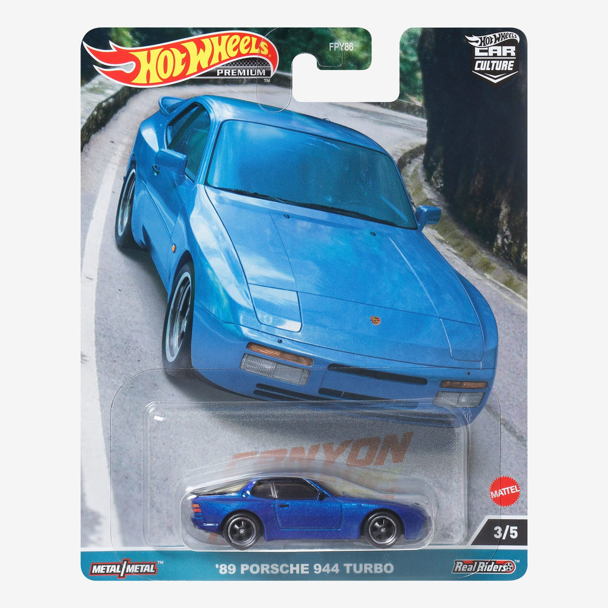 Hot Wheels Premium Car Culture Canyon Warriors – '89 Porsche 944 Turbo