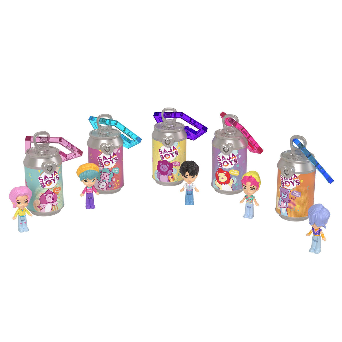 Polly Pocket x KPop Demon Hunters Saja Boys 5-Pack