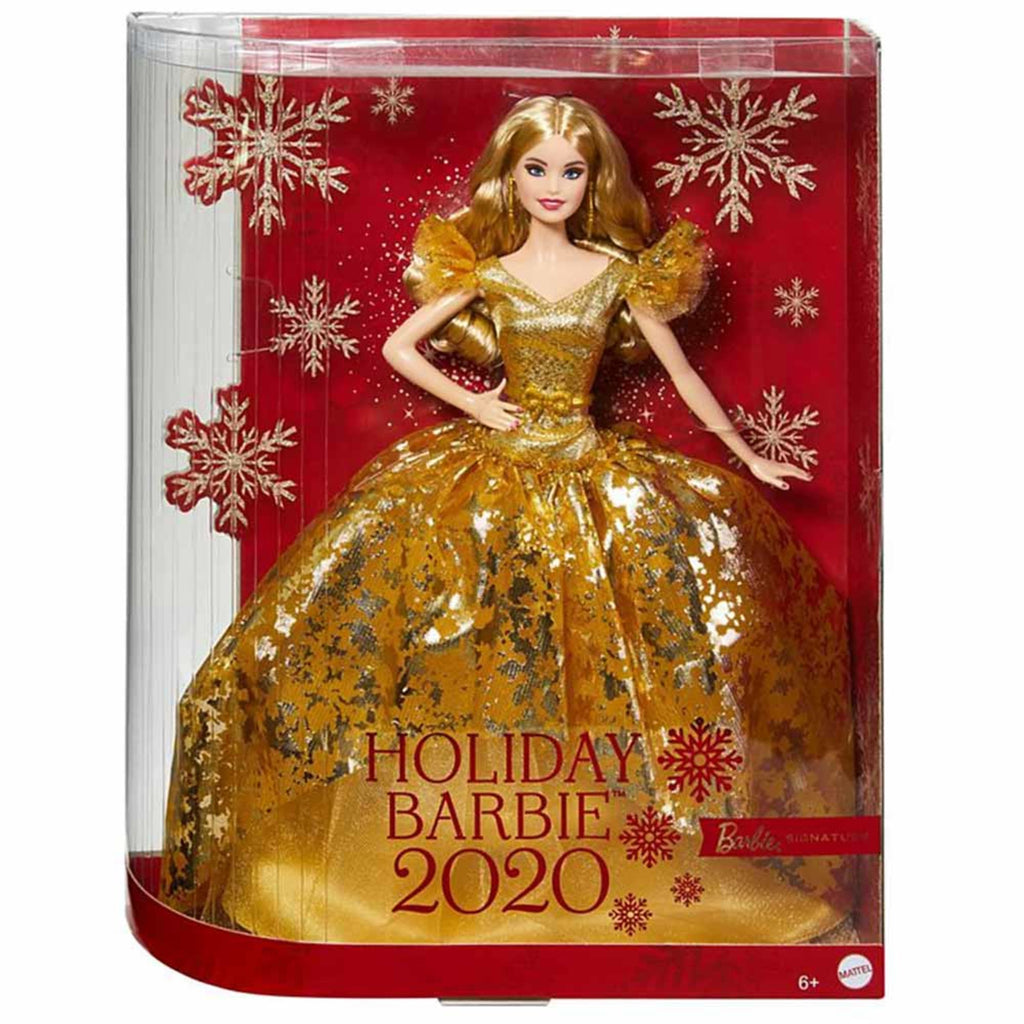 2020 Holiday Barbie Doll, Blonde Long Hair