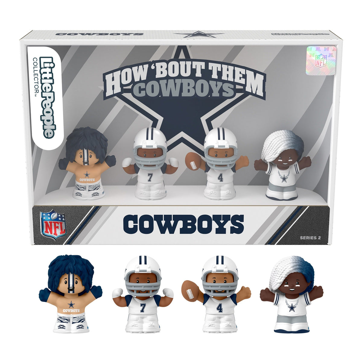 Little People Collector Dallas Cowboys Alternate Jersey Figure Set
