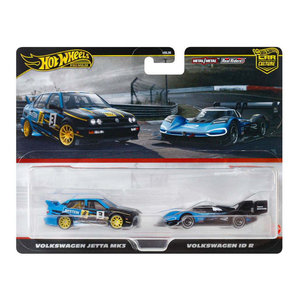 Hot Wheels Premium Car Culture 2-Pack Volkswagen Jetta MK3 & Volkswagen ID R