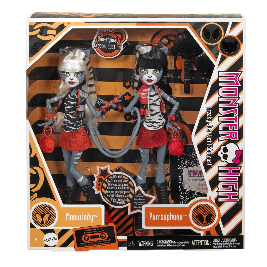 Monster High Boo-riginal Creeproductions G1 Meolowdy and Purrsephone Dolls 2-Pack