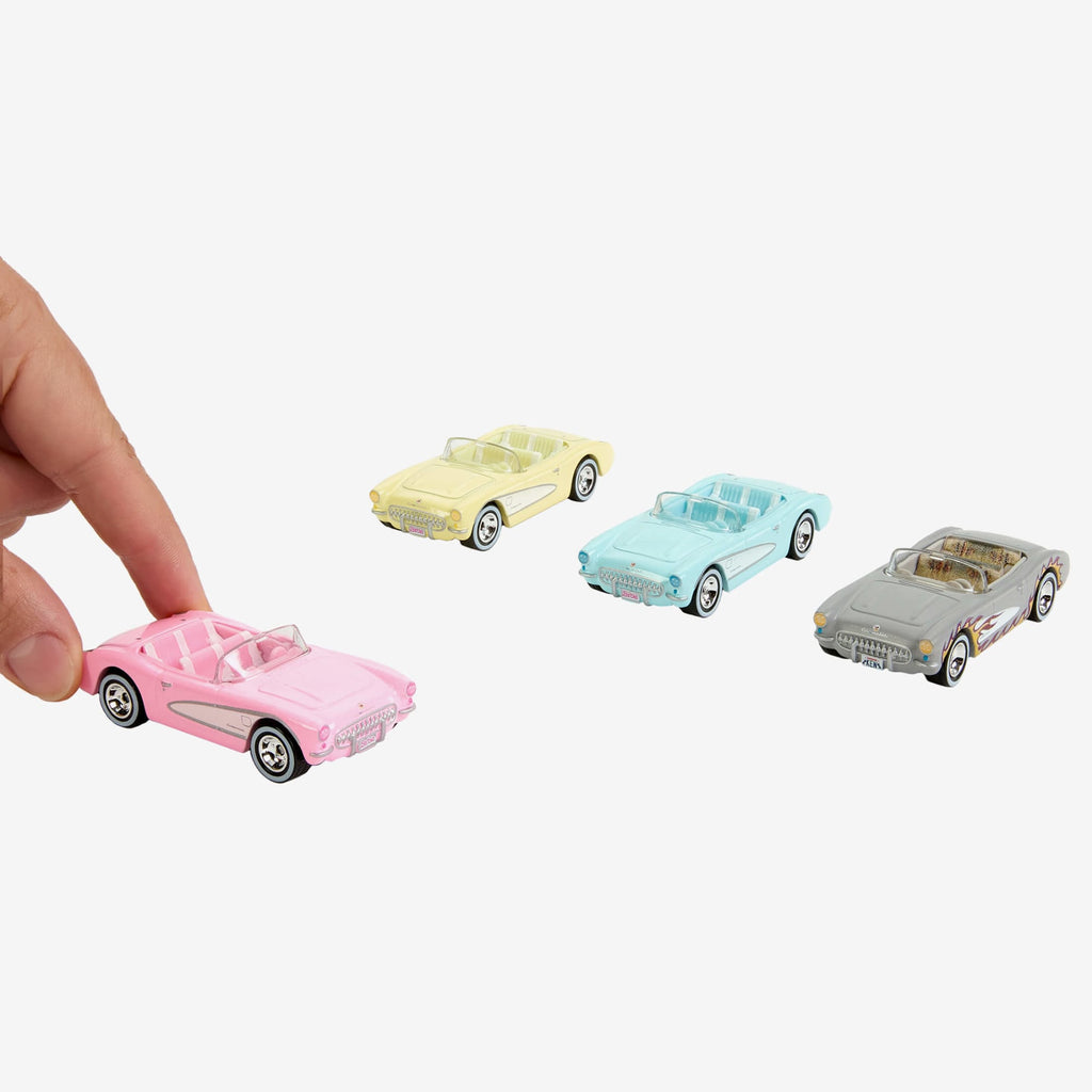Barbie The Movie Hot Wheels Corvette 4-Pack