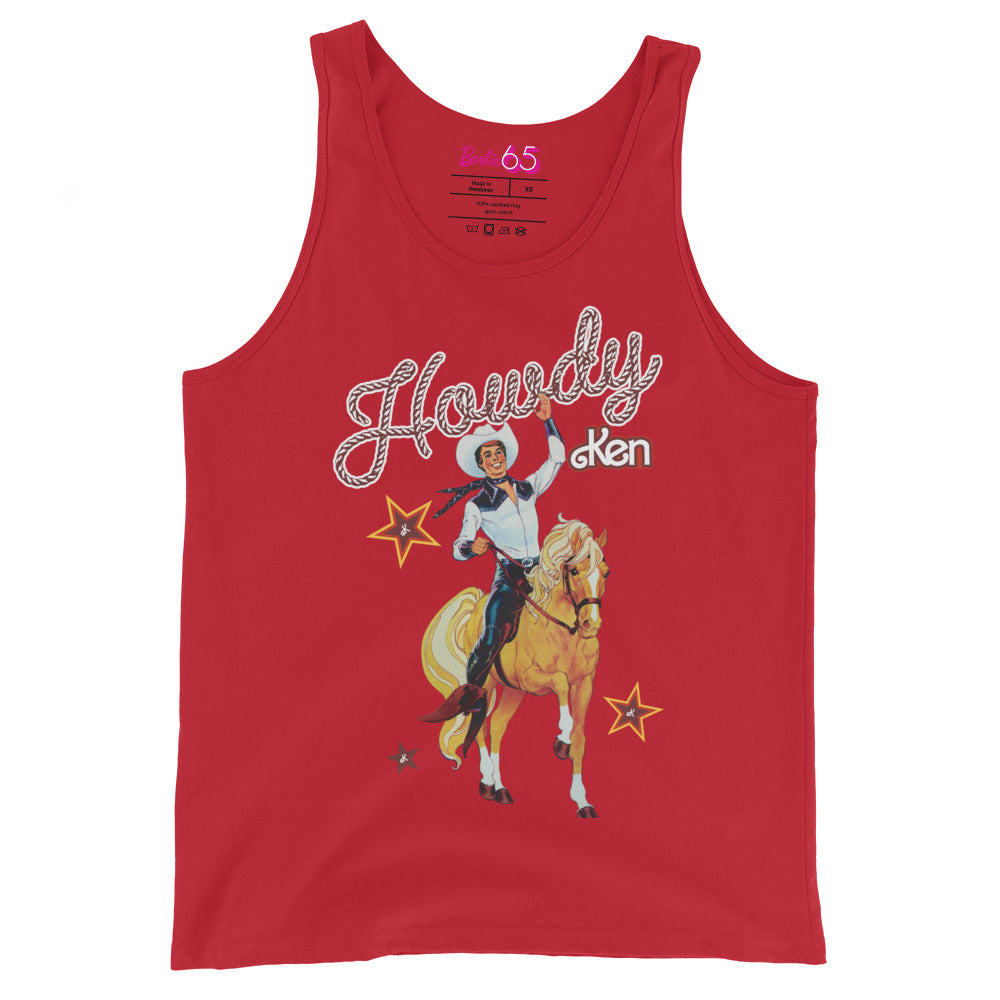 Barbie 1980's Howdy Ken Red Tank Top