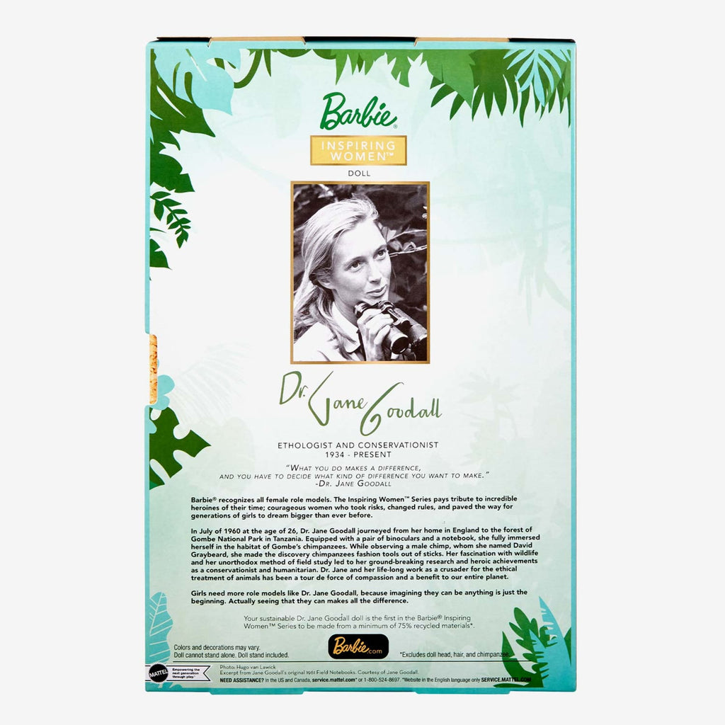 Dr. Jane Goodall Barbie Inspiring Women Doll
