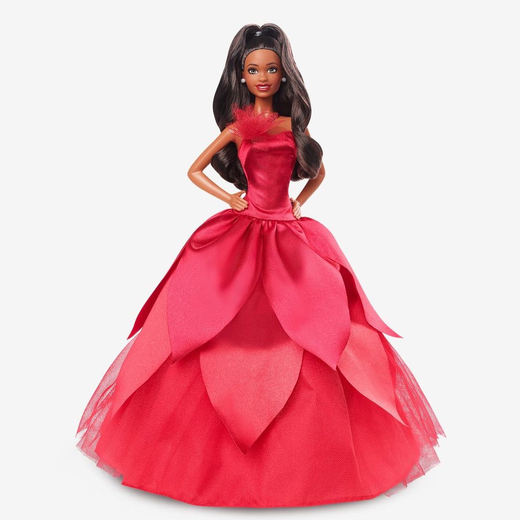 2022 Holiday Barbie, Dark-Brown Hair