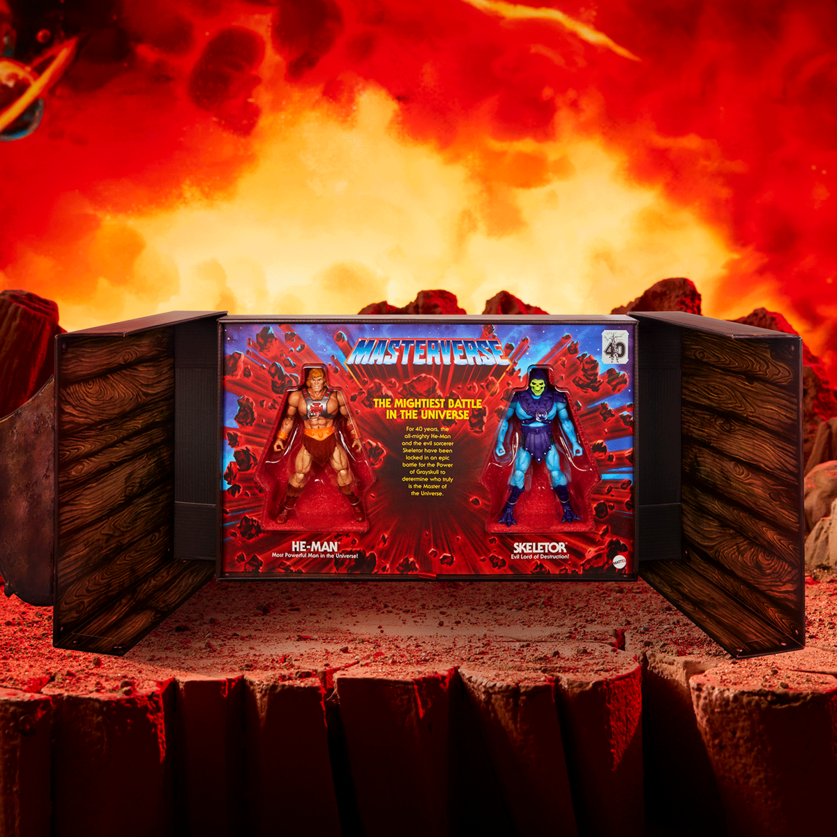 Masters of the Universe Masterverse He-Man vs Skeletor 40th Anniversary