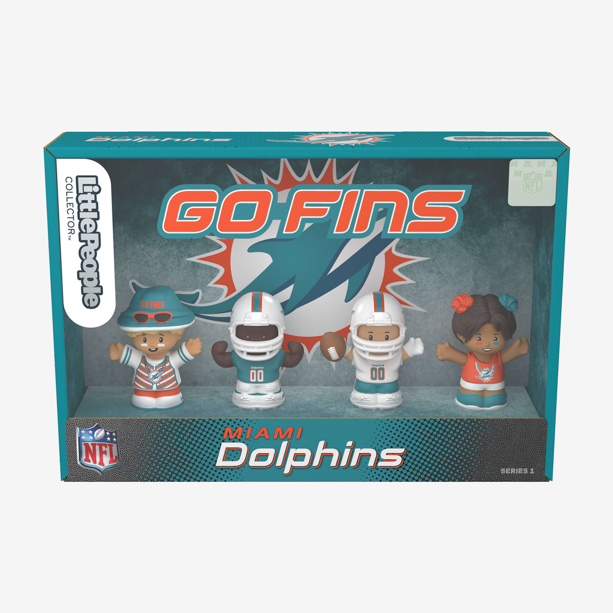 Little People Collector x NFL Miami Dolphins Set