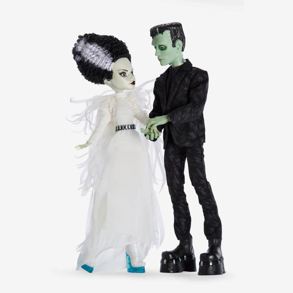 Frankenstein & Bride of Frankenstein Monster High Skullector Doll Set