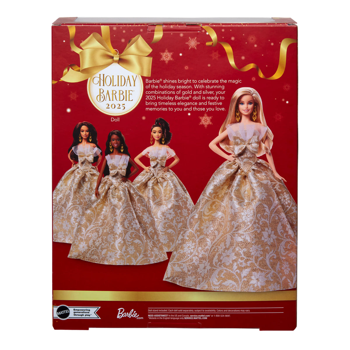 2025 Holiday Barbie Doll 5
