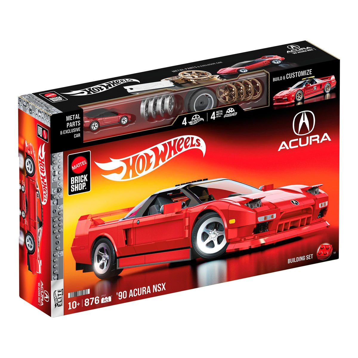 Mattel Brick Shop Hot Wheels ’90 Acura NSX Building Set