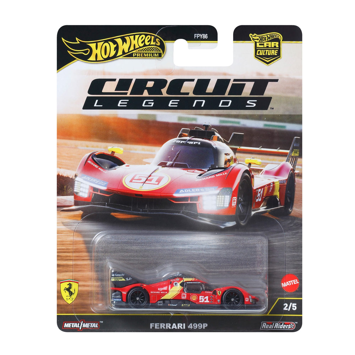 Hot Wheels Premium Car Circuit Legends Ferrari 499P