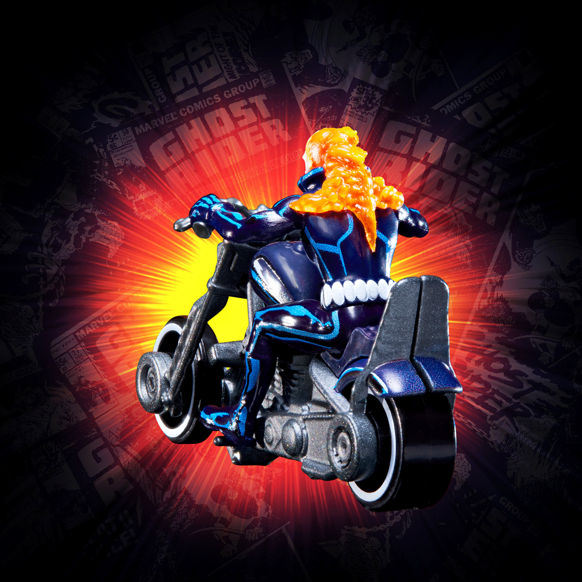 Hot Wheels MARVEL Ghost Rider Motorcycle & Figure Collectible