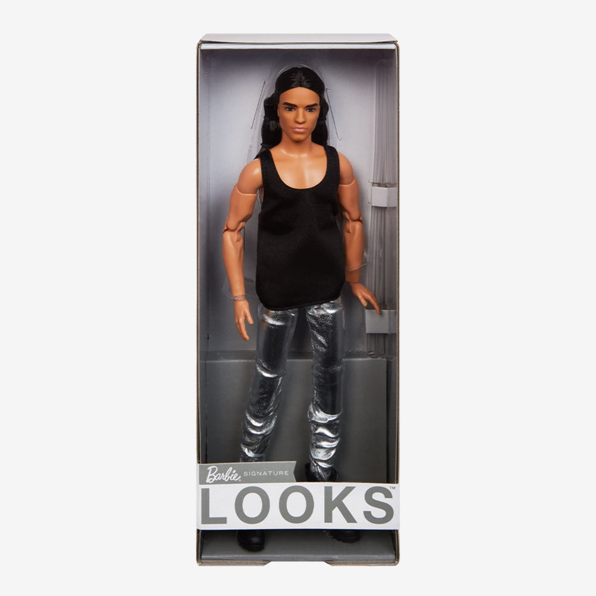 Barbie Looks Doll (Ken Doll Long Brunette Hair)
