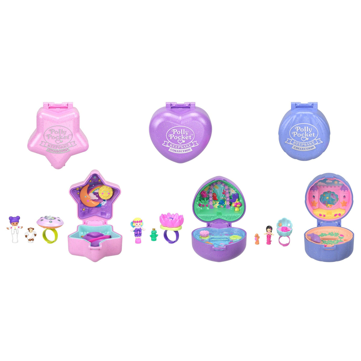 Polly Pocket Collector, Heritage Ring Box 3 Pack