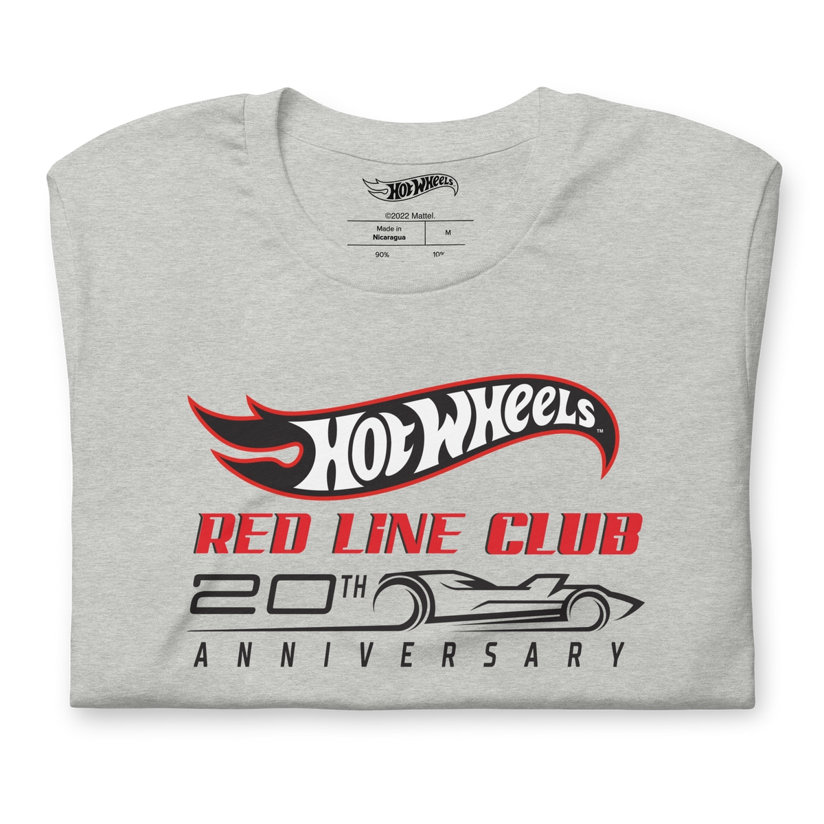 Hot Wheels® Red Line Club® 20th Anniversary Silhouette Logo – Heather Grey Shirt