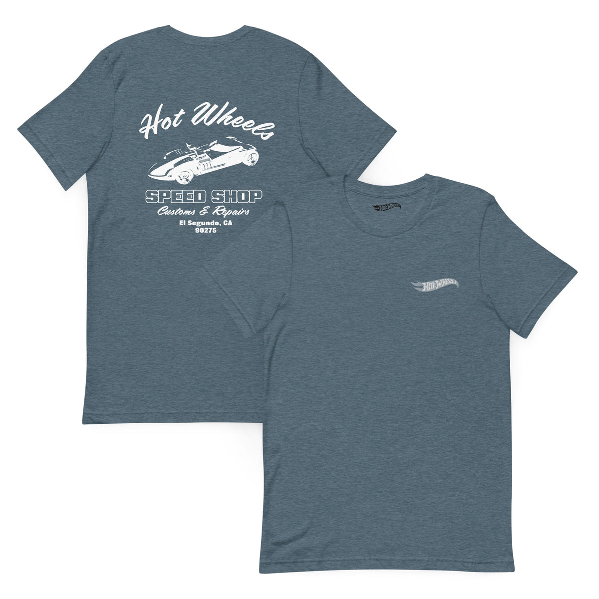 Hot Wheels Speed Shop Embroidered Blue T-Shirt